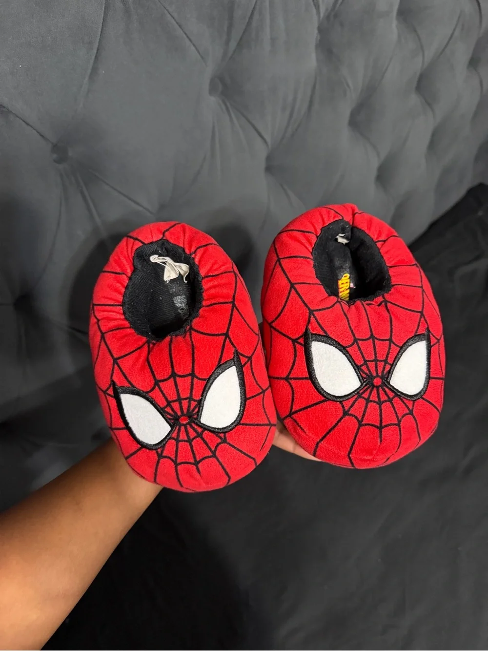 Spider-Man Red Kids Slippers